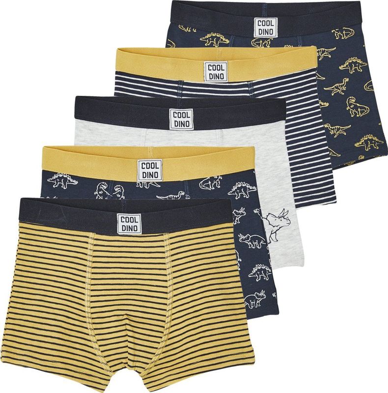 Vertbaudet - Set van 5 - Boxershorts - Dino - 95% Katoen