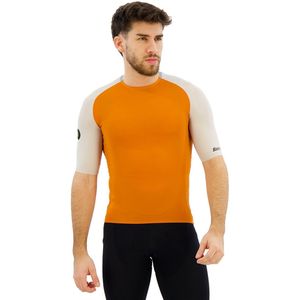 Santini Pelle Stelth Fir Slip-On Jersey Fietsshirt (oranje)