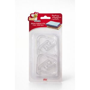 virea 8 x witte tafelkleedklemmen voor tafels met een dikte van 3 cm – tafelkleedklemmen van roestvrij staal voor binnen en buiten – gemakkelijk te reinigen tafelkleedklemmen