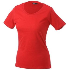 James and Nicholson Dames/dames Basic T-Shirt (Rood)