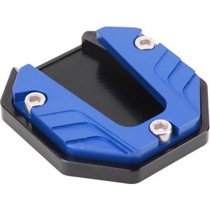 Side Stand Plate Pad Kickstand Extender - Anodic Oxidatie Kleuring Slijtvast - Motorfiets Universeel Outdoor (Blauw)