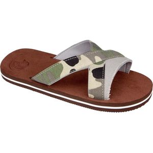 Waimea Instapslippers - Instinct - Bruin/Camo/Grijs - 34