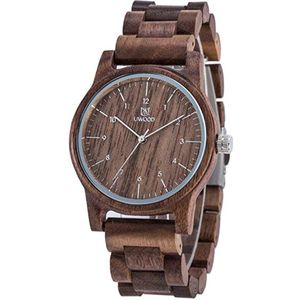 Victorious Bruin Houten Horloge Wood Collections – Heren Horloge - Dames Horloge – Ø40mm