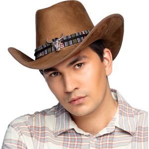 Boland - Hoed Django bruin - 59 - Volwassenen - Unisex - Cowboy - Indiaan