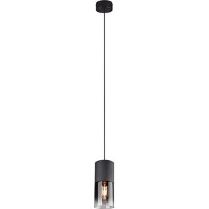 LED Hanglamp - Torna Borin - E27 Fitting - Rond - Mat Zwart - Aluminium
