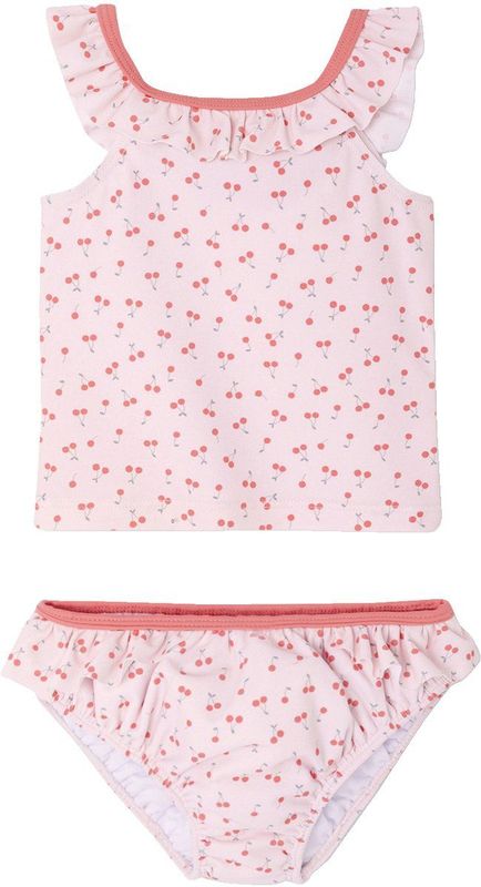 Vertbaudet - Badpak 2-delig - Kersenprint - Babymeisjes - Met Ingebouwde Luier