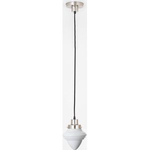 Art Deco Trade - Hanglamp aan snoer Acorn Small 20's Matnikkel