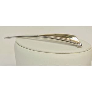 Broche - Le Chic - LC TCB10 bi geelgoud - witgoud - 14 karaat 5.4 gram - Diamant 0.10 crt. – van €1275,= voor €895,=