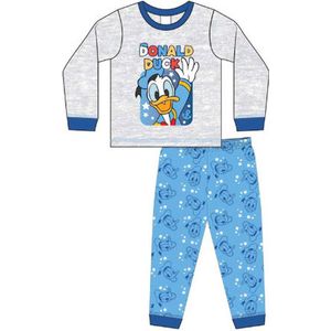 Donald Duck pyjama - maat 92 - Disney pyama - grijs met blauw