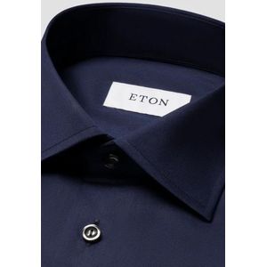 Eton business overhemd donkerblauw