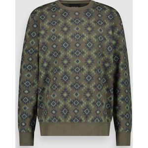 Twinlife Trui Crew Sweater Allover Print Tw13301 Deep Depths 624 Mannen Maat - 3XL