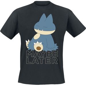 Pokémon Munchlax - Maybe Later Heren T-shirt - zwart - XXL