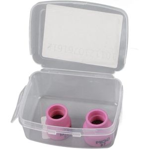 Accessoire set voor Tig lassen - 2 stuks keramische nozzle vervangende onderdelen - roze
