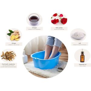 Voetbad badkom, dikke stevige kunststof voetbad voetbad voor voetbaden, voeten, wellness-voetverzorging, pedicure, ontgifting, tegen eelt en verkoudheid, voetschimmel en meer