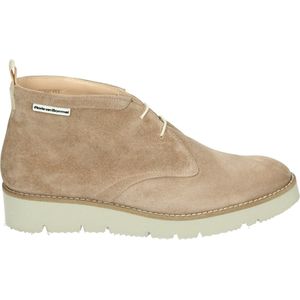 Floris van Bommel 50106-26-01 - VeterlaarzenHoge sneakersDames sneakersDames veterschoenenHalf-hoge schoenen - Kleur: Wit/beige - Maat: 37