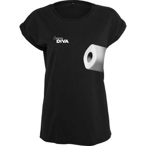 Wc rol camping diva T-shirt dames XS - camping - kamperen - campingshirt - dames shirt - grappige shirts - campingkleding