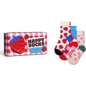 Happy Socks - Kids 3-pack Fruits & Berries Gift Set - Unisex - Sokken