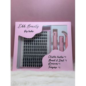 EHH BEAUTY - Diy Lashes - Perfect w13 - Wimperstukjes - Starter set compleet - Nepwimpers - Bond en sealer -Cluster starter set