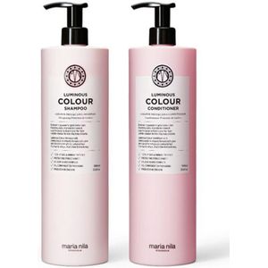 Maria Nila Luminous Colour Shampoo 1000ml + Conditioner 1000ml
