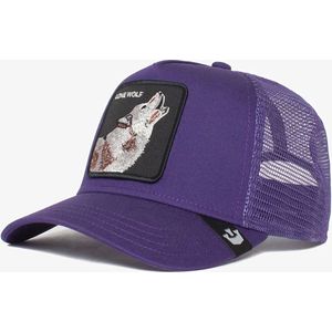 Goorin Bros Cap - Lone Wolf - Purple - One Size - Trucker Cap - Pet Heren - Petten - Caps