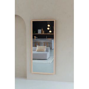 Nordic Style® Staande spiegel 180x80cm | Naturel | Scandinavische Spiegels | Vierkant | Pas spiegel | Staande spiegel | Kleedkamer spiegel