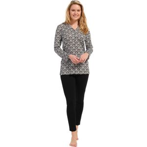 Pastunette Deluxe dames pyjama - Art - 38 - Zwart