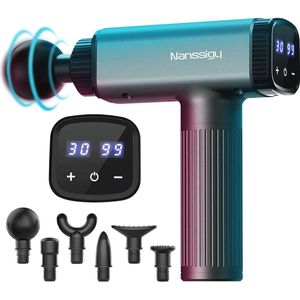 Massagepistool met 30 Snelheden en Stille werking | Draagbare Spiermassager met LED-display | Verlicht Spierpijn en Stijfheid