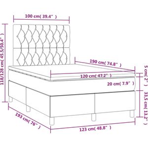 vidaXL-Boxspring-met-matras-fluweel-donkerblauw-120x190-cm