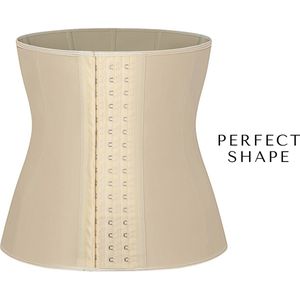 Perfect Shape Waist Trainer Beige | Maat XL | Latex Body Shaper voor een Slanke Taille & Zandloper figuur | Corrigerend en Afslankend | Shapewear/Korset