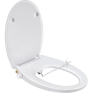 O-vorm toiletbril met bidetfunctie - Heupwas en gebruiksvriendelijk met valrem