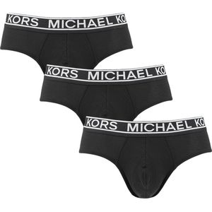 Michael Kors 3P microfiber herenslips mesh zwart - S
