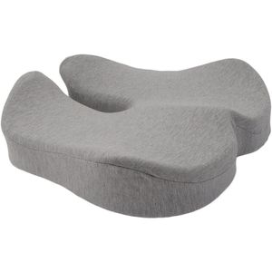 Universeel Traagschuim Zitkussen – Verkoelend, Ademend & Drukverlagend, Ergonomisch Zitkussen voor Bureaustoelen, Studentenbanken en Krukken, Lichtgrijs