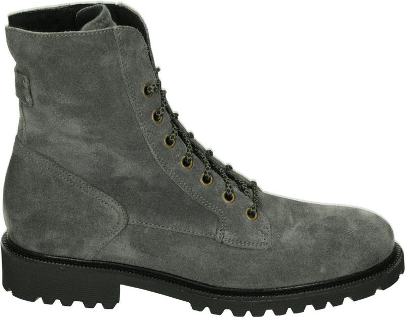 Durea - 9769 E - Sportieve Mid Damesschoenen - Grijs - Suède