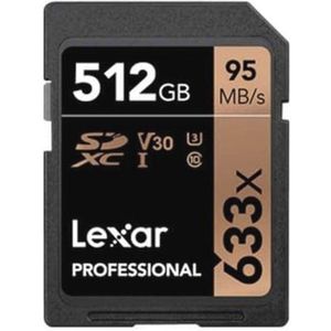 512GB SDXC UHS-I Geheugenkaart - Tot 95MB/s Leessnelheid, Perfect voor DSLR en HD Camcorders