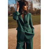 Summum Woman Dames blazer groen (Maat: 38) - Effen