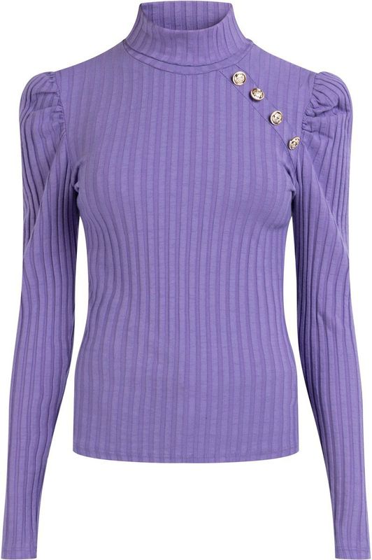 Mymo - Coltrui - Paars - Ribgebreid Patroon