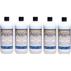 Showerscrub Hamam 1 liter - set van 5 stuks - verfrissende scrubgel - exfoliërende bodyscrub