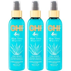 Conditioner Chi Aloe Vera Curls Defined Leave In Farouk - 3 x 177 ml