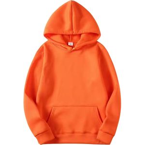 Oranje Hoodie - Unisex Heren / Dames Trui - Oranje Koningsdag Sweater met Capuchon - Normal Fit - Maat XS