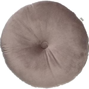Dutch Decor - OLLY - Sierkussen - Driftwood - Ø40 cm - Rond Velvet
