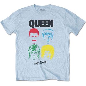 Queen - Hot Space Album Heren T-shirt - L - Blauw
