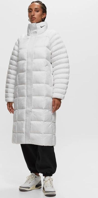 Nike - Full Length Coat - Wit - Polyester/Nylon