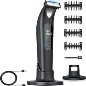 White-Label® Skull Shaver - Scheerapparaat Mannen - Bodygroomer - Trimmer - Zwart