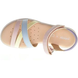 Geox Karly Rose Multicolor Pastel Meisjessandaal Leder maat 31