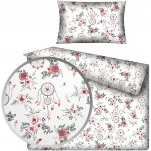 Kinderbeddengoed 100x135 cm Katoen Dromenvanger Roze