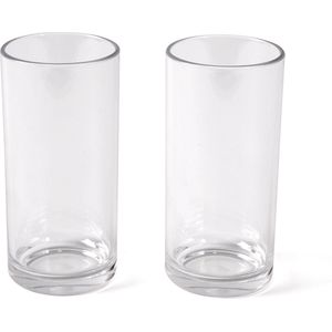 Bo-Camp Long Drinkglas - Polycarbonaat - Onbreekbaar - 2 Stuks