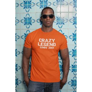 2003 Jaar Oranje T-shirt Heren - Maat XL - Legend - Verjaardag Cadeau Mannen - Limited Edition