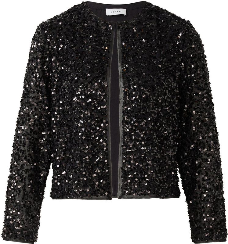 comma - Indoor-Blazer - Pailletten - Glamoureus