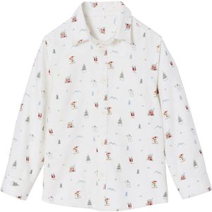 Vertbaudet Hemd in bedrukte flanel, kerstcapsule