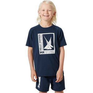 Helly Hansen - Port T-shirt - Zwart - Juniors - UPF 40 Zonnebescherming